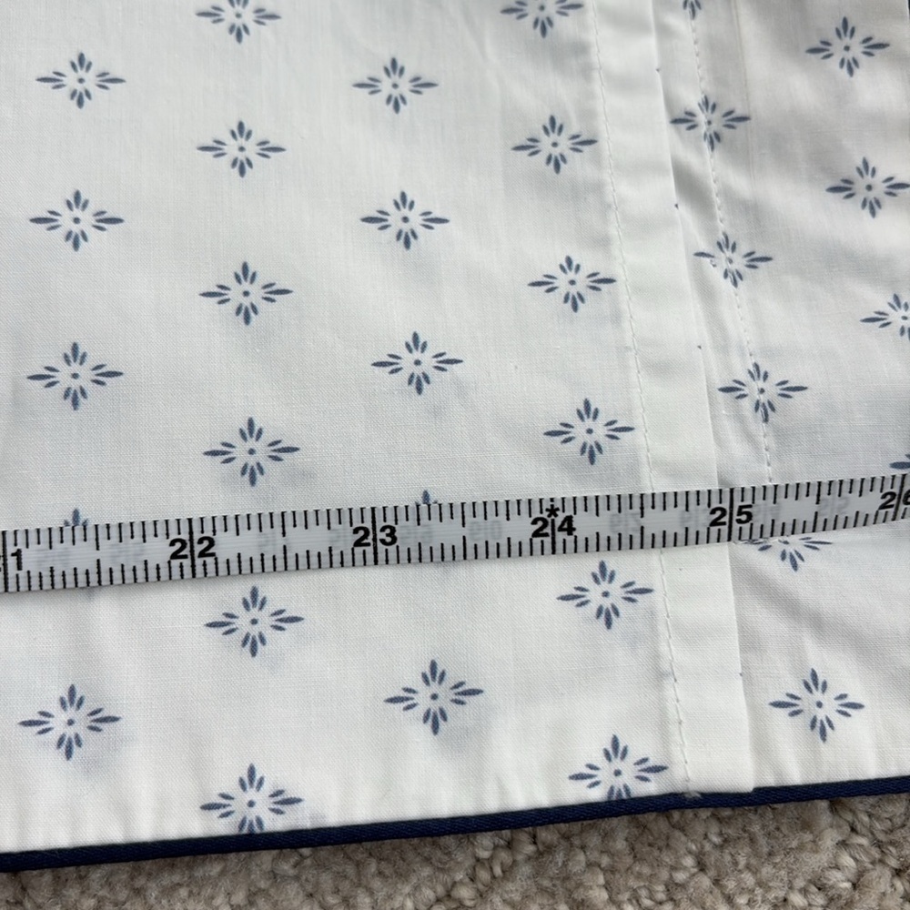 NEW Anne de Solene Paris Malacca Bleu 100% Organic Cotton Euro Pillow Sham 25" - Picture 3 of 5